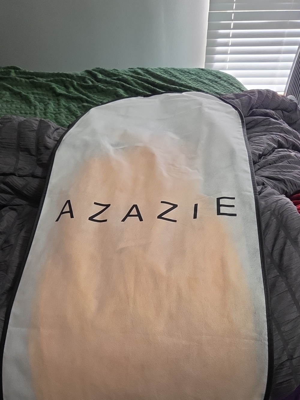 Azazie Marigold Dress With Garment Bag